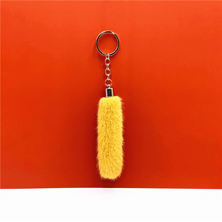 Wholesale Metal Tassel Plush Creative Keychain